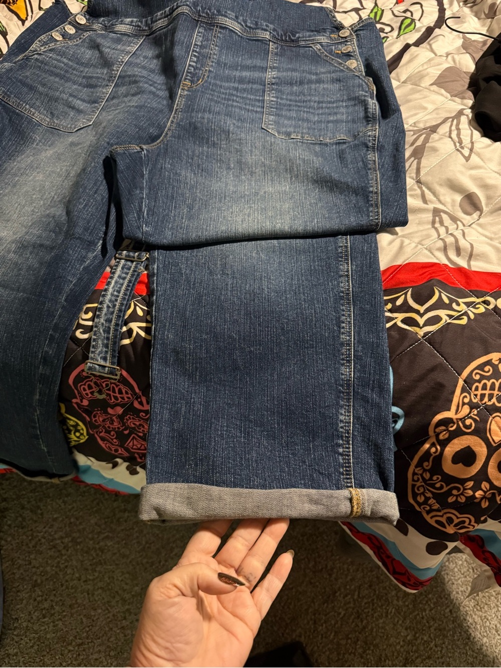Dark Blue Denim Women’s Overalls - Ochirly - Picture 4 of 4